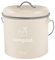Joeji's Kitchen Contenedor de Abono de 3,5 L, Contenedor de Abono de Cocina Compacto con Filtros de Carbón, Acero Galvanizado, Solución Inodora de Reciclaje de Alimentos…