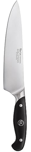 Robert Welch Professional Chef's Knife 20cm. Crafted from German 1.4116 Stainless Steel. Ideal for Preparing Meat, Hard Vegetables, Herbs, Nuts, Salads and for Crushing Garlic.