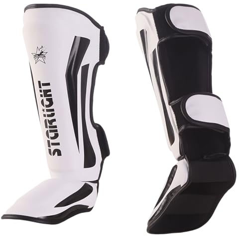 Chaoyilian Shin Guards Muay Thai,Kampfsport Schienbeinschutz Spann,Muay Thai SchienbeinschüTzer,Shin Instep Protection,Comfort,Mit Ristschutz,Unisex,FüR Training,Sparring,BoxausrüStung Und Kampfkunst