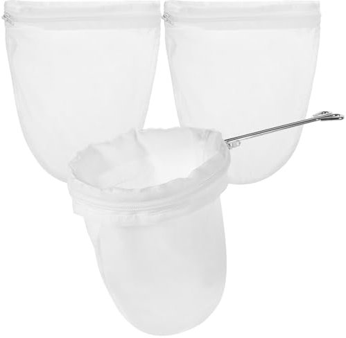 HOLIDYOYO 1ensemble Set De Filtrants Maille Fine Réutilisables Avec Cadre Acier Pour Café Lait Et Jus Et Anneau