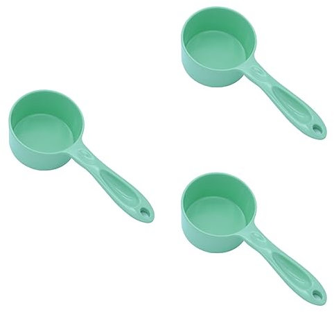 DOITOOL 3 Piezas Vaso medidor de Acero Inoxidable Taza medidora de Comida para Perros Cuchara medidora Tazas medidoras para Alimentos Pala de Agua Comida de Perro Pala de Comida
