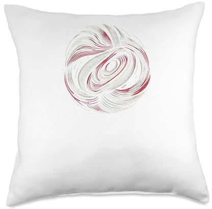 Rhythmic Boomerang Pattern Throw Pillow