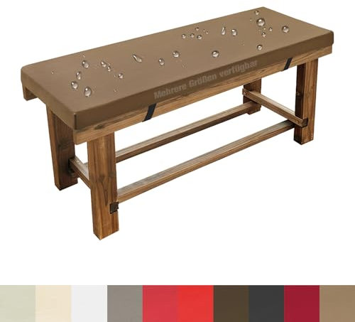 Lsjoaw Bankauflage 110X45X8CM Wasserdicht Sitzauflage Bankkissen Sitzkissen Gartenbank Auflage Schaukel Kissen für Gartenbank Schwingen Bankpolster Outdoor für Fensterbank Gartenkissen Braun