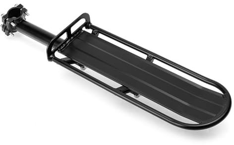 QAINKUN GepäCkträGer Fahrradgepäckträger Hinterer Gepäckträger Aluminiumlegierung Fahrradhalterung Schnellspanner Gepäckträger Mountainbike Kleiderbügel Fahrrad GepäCkträGer