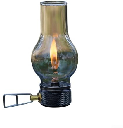 Beleuchtete Gaslaterne, Gas-Camping-Lampe, tragbare Outdoor-Kraftstoffzelt-Laternen für Outdoor-Camping, Wandern (Gaslampe)