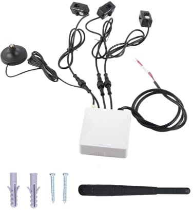 Pinza amperometrica Wi-Fi trifase Contatore di energia Monitor intelligente di potenza elettrica con 3 sensori di livello circuito 120A Monitor di energia elettrica Monitor