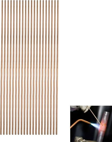 20 st kopparsvetsstänger, fosfor-koppar, svetsstång, 250 x 2,5 mm låg temperatur, svetsstång, koppar, HVAC, svetsstång, rund svetsstång för luftkonditionering, kylskåp, svetsning