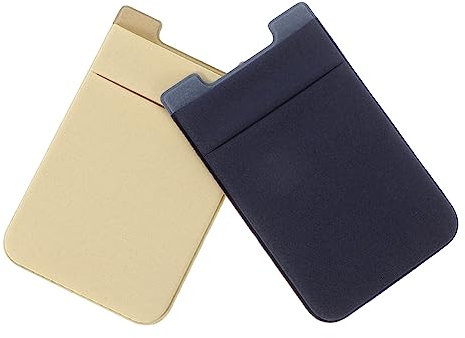 DIYEAH 2pezzi Portacarte Per Smartphone Design Doppio Con Slot Per Carte Protettivo e Alla Moda Accessorio Pratico Per Cellulare Colori