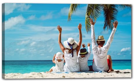 canvashop Quadro Personalizzato con Foto - Stampa su Tela Personalizzata Idea Regalo 120x70 cm