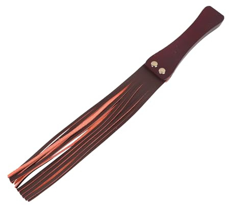 Lederpaddel mit Rutschfester Holzgriff für Erwachsene Peitsche für Sex Fetish Erotik Bondage SM Gerte Bondage BDSMs Sexspielzeug Zubehör für Rollenspiel Paare Lustvolle Liebesspiele