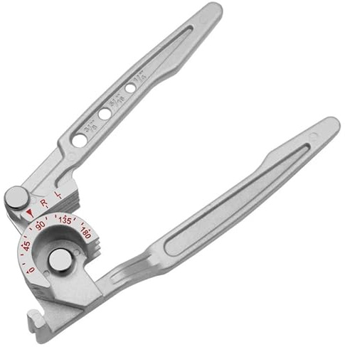 Piegatubi Piegatubi manuale 3 in 1 for tubi in rame, piegatubi combinato, da 90 a 180 gradi, 6 mm, 8, 10, 1/4 , 5/16 e 3/8