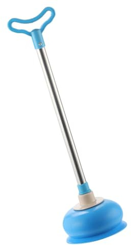 MUCKLILY Sturalavandini per Toilette in PVC e Gomma Blu, Strumento per Rimuovere Ostruzioni Facile da Pulire, per Cucina e Hotel