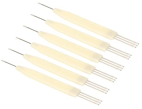 6 unidades de aguja de transferencia para máquina de tejer de paso de 3,6 mm, herramienta de tejer de acero inoxidable y plástico de excelente acabado, accesorio de repuesto