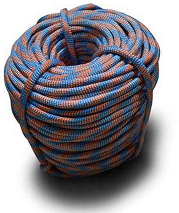 DESERT & FOX Outdoor Notfallseil, Camping Seil, Kletterseil, Durchmesser 9 mm, 10 m/20 m/30 m/50 m, verschleißfest, hohe Festigkeit, Wanderzubehör, Unisex, blau, 50m/164.0ft