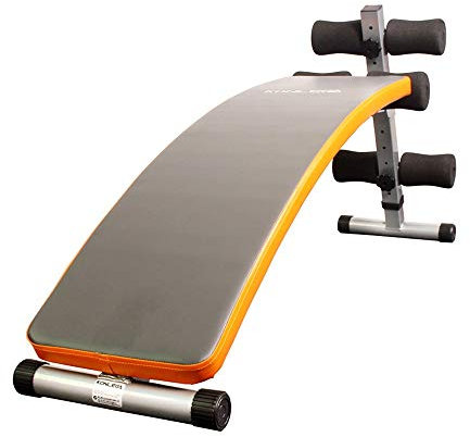 ZXQZ Trainingsbank Flachbank, Handel Supine Vorstand Verbreiterte Panel-Bauch Platte Übung Fitnessgeräte Curved Sit-up Brett hantelbank klappbar