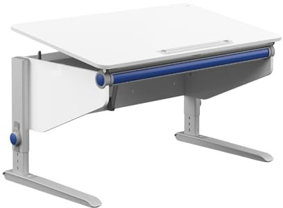Moll Winner Classic Kinderschreibtisch höhenverstellbar | mitwachsend & ergonomisch mit neigbarer Tischplatte & gerundeten Ecken | Schreibtisch ideal für Schulkinder | Made in Germany