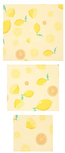 Toddmomy 3pièces Film Alimentaire Cire Abeille Bio Pour Sandwichs Fromage Et Fruits Alternative Réutilisable Et Lavable Pour Les Déchets Plastiques