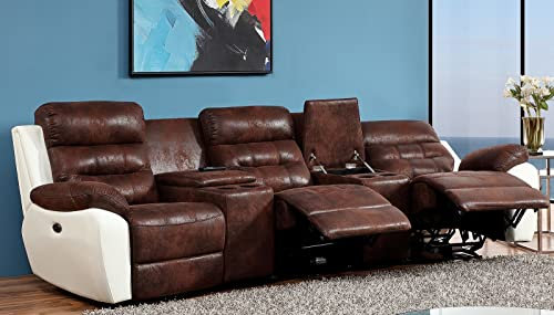 Elektrische Microfaser Kinosofa Relaxcouch Fernsehsofa 5131eee-Cup-3-PU