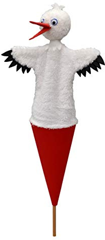 Marionetta Stork Multifärg 55 cm, 11364B