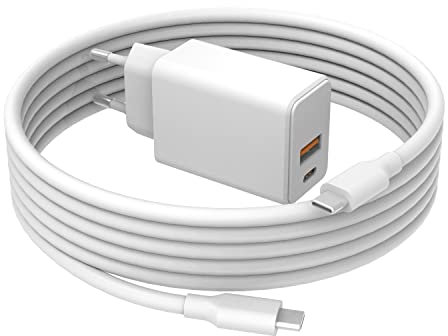 30W Ladegerät Passend für Google Pixel 9, 9a, 9Pro, 9ProXL, 8, 8a, 8Pro, 7 7a 7Pro, 6Pro 6 6a, Fold, Tablet Telefon Netzteil mit 1,8M Ladekabel