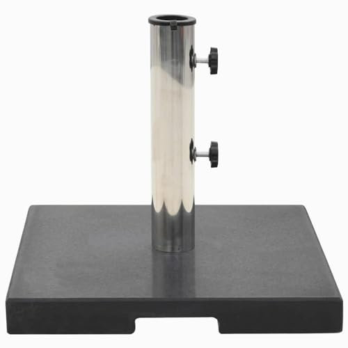 ARKEM Socle de Parasol Granite 20 kg Carré Noir,Pied De Parasol,Pied De Parasol Lourd,Pied De Parasol sur roulettes