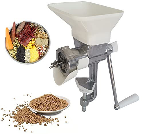 Vogelfutter-Pellet-Maschine – Manuelle Futtermaschine für kleine Haustiere mit 1,5/2/2,3/2,5/3/4 mm Formen – Fische, Papageien, Indigo, Kinn, Lerche