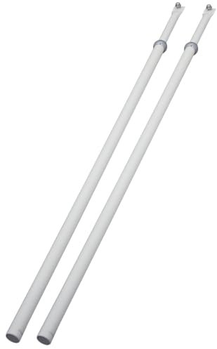 Jeu de tringles pour serrure série 600 à 632 CR et 63MC blanc RAL9010 - HERACLES - Y8-1005630TGB