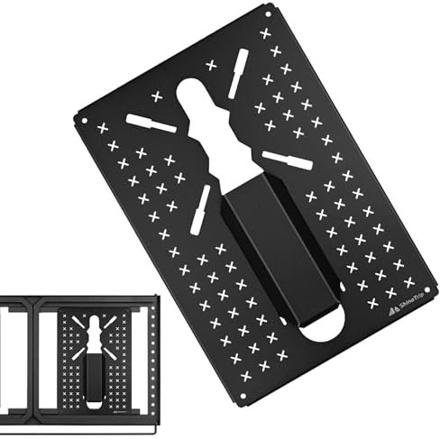 Tablero de Mesa Plegable para Camping - Placa para Dispositivos, Tablero de Mesa de Camping portátil de Acero al Carbono - Mesas de Exterior Ligeras, extraíbles, combinación Libre para p