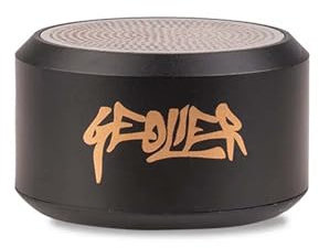 Colourbook Geolier Mini Speaker Bluetooth Portatile Wireless per Musica e Chiamate con Scatto Remoto Fotocamera, Compatto da Viaggio, Nero