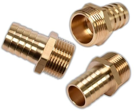 ABAZO Pumpenanschlussstutzen, Pumpenauslassanschluss AUSSENGEWINDE 1 Anschluss für Gartenpumpen, Anschluss für Springbrunnenpumpen, 1 Gartenschlauchanschluss