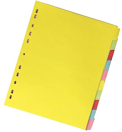 jojofuny 12stücke Farbige Registerblätter Für Ordner Zum Indizieren Markieren Und Sortieren Von Dokumenten