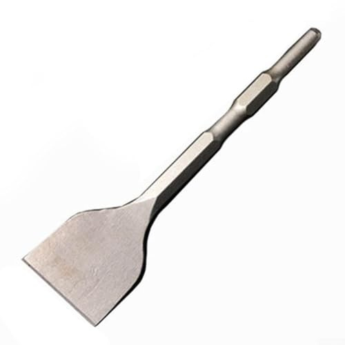 Oniissy Brocas de cincel planas de vástago hexagonal profesional para taladros de martillo eléctricos, herramientas de mampostería de acero tratado térmicamente para suelos de vinilo, eliminación de
