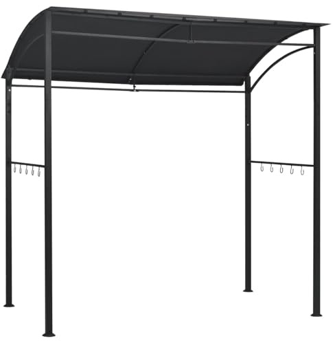 Gecheer BBQ Gazebo 215x150x220 cm Anthracite Steel Model48603