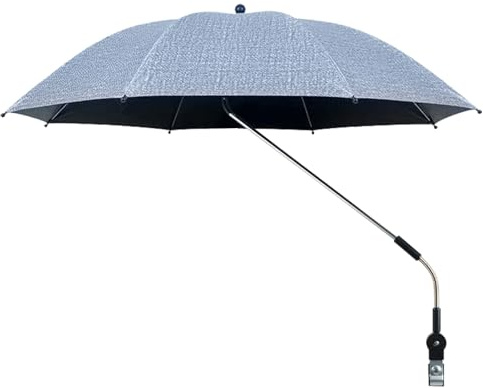 Barnvagnsparaply - 80 Cm UV -skyddsparasol, Extra Solskydd, Vattentät | Tak, Flexibel Klämhållare, 360 Graders Justerbar Täckning | Parasol För Solen Utomhusresor