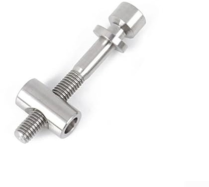 Yhenlovtt Sattelklemme, kompatibel mit den meisten Fahrradrahmen für Fahrradsattelstützen-Schrauben, M5 x 30 mm und 40 mm, Legierung, Befestigung für Schrauben (Titan)