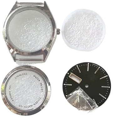 NLNKDTDPAK 36 mm klockfodral i rostfritt stål Passar for 8200 rörelse reservdel(Black)