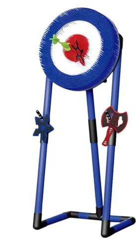 Axe Throwing Game Set, Foldable Dart Game with 2 Axes and 4 Darts, Safe Indoor Outdoor Activity for Adults and Kids