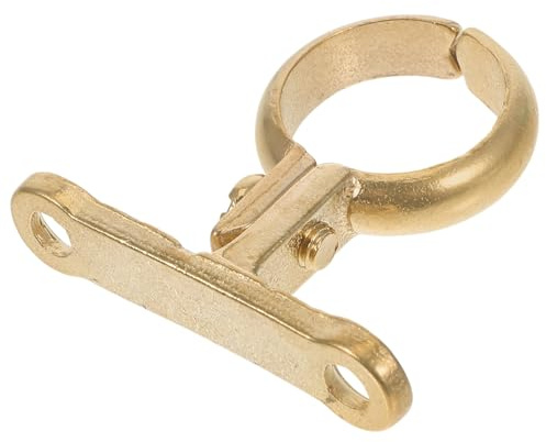 RUNROTOO Tube Clamp Brass Holder 22Mm Cable Clip for Wall and Ceiling Mount for Office and Home Applications with Simple Installation