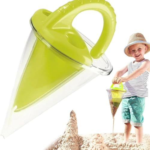 Embudo de Arena Infantil Plástico, Mezclador Agua y Arena, Herramienta para Castillos de Arena, Juego Sensorial para Niños Playa, Arenero, Patio y Espacios Exteriores