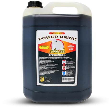 Aromhuset Power Drink Slush Concentrate – 5 Litres – Flavoured Frozen Slushie Syrups Mix for Ice Drinks Machines, Blender Mix, DIY Cocktails & More