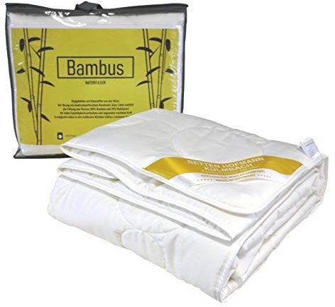 Betten Hofmann Bambus Sommerbett Steppbett 155x220 Sommerdecke waschbar 100% Natur, superleicht