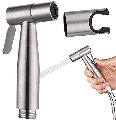 Handbrause für WC, Zerstäuber, Edelstahl, für Bidet, Handbrause, Bidet, Handbrause, Bidet, Handsprüher, für die Reinigung von Küche und WC