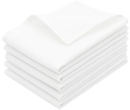 ZOLLNER 5er Set Geschirrtücher - Baumwolle in 50x100 cm - weiche und langlebige Küchentücher - waschbar bis 95°C – in weiß - Gastronomiequalität - Oeko Tex® Zertifiziert