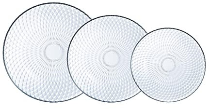 Luminarc Pampille Clear Vajilla Vidrio 18 Piezas - 6 Personas