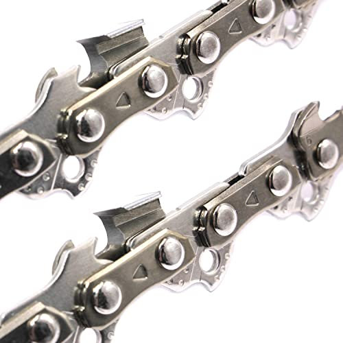 2 catene per motosega a scalpello completo, compatibili con Einhell GE-LC 18 Li Solo, lunghezza di taglio 25 cm, 3/8 1,1 mm, 40 TG