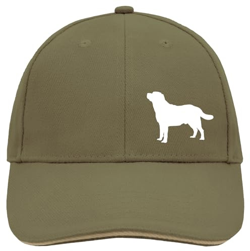 Huuraa Cappy Mütze Labrador Retriever Silhouette Geschenk | Baseballkappe Basecap Kappe Geschenkidee Unisex Baseball Cap