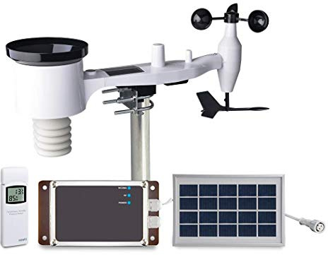 ECOWITT Weather Stations WS6006, Professional 3G/4G Cellular Wireless Weather Station with Solar Powered 7-in-1 Outdoor Sensor, Internet Monitoring and SMS Alerts for Home Garden Farm 443MHZ
