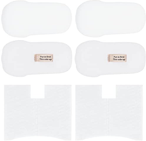 Jollsung Filters for Shark HZ500 HZ500UK & HZ500UKT Stick Vacuum Cleaner; 2 Anti-Allergen Post-Motor & 4 Foam & Felt Filters