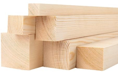 LVLDAWA Holz-Vierkant-Dübelstangen, Unbehandeltes Kleines Hartholz, Glatte, Lackierfertige Holzstäbchen Für Puppenhausmöbel Und Fotokabinen, Leicht Zu Schneiden (Farbe : Legno, Größe : 6X10CM-4PCS)
