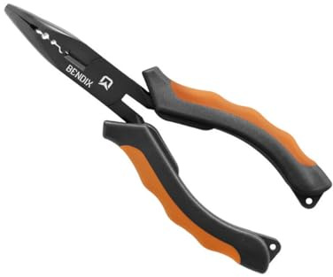 Delphin BENDIX 16cm Gebogene Multifunktionszange Hakenlöser Crimp Angelzange